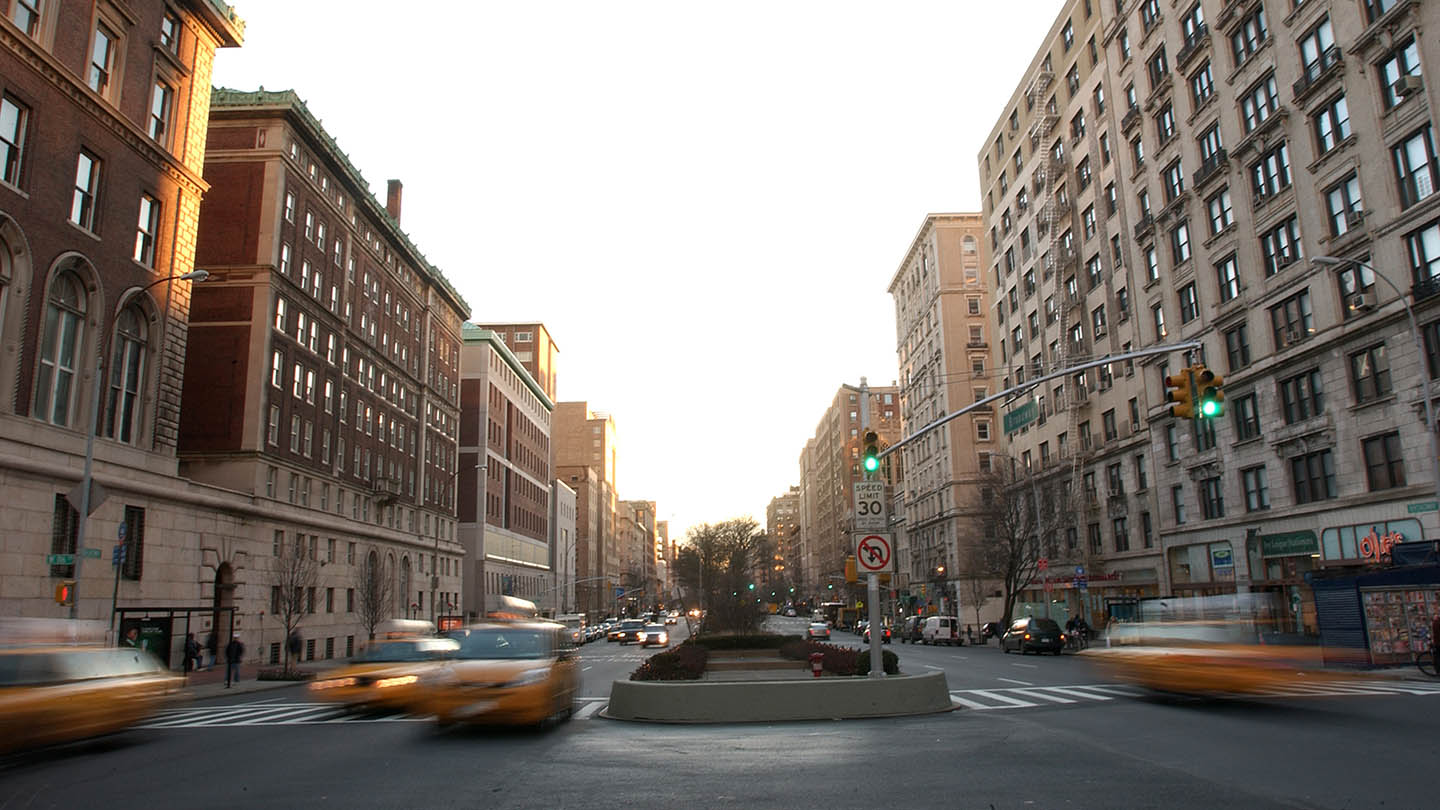 A street-level view of Morningside in New York City.